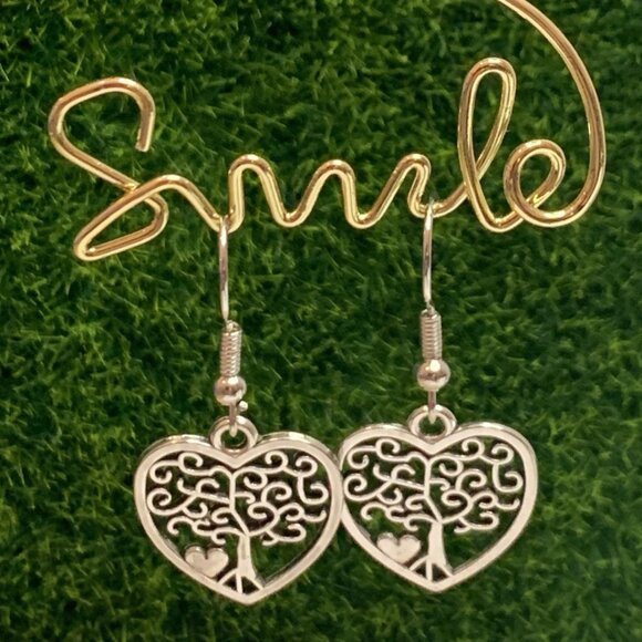 Tree of Life Earring, Valentine Earring, Heart Earring, Celtic Earring, Gift - Picture 2 of 6